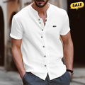 🔥Hawaii New Fashion Men's Retro Button-Down Cotton And Linen Casual Short-Sleeved Shirt