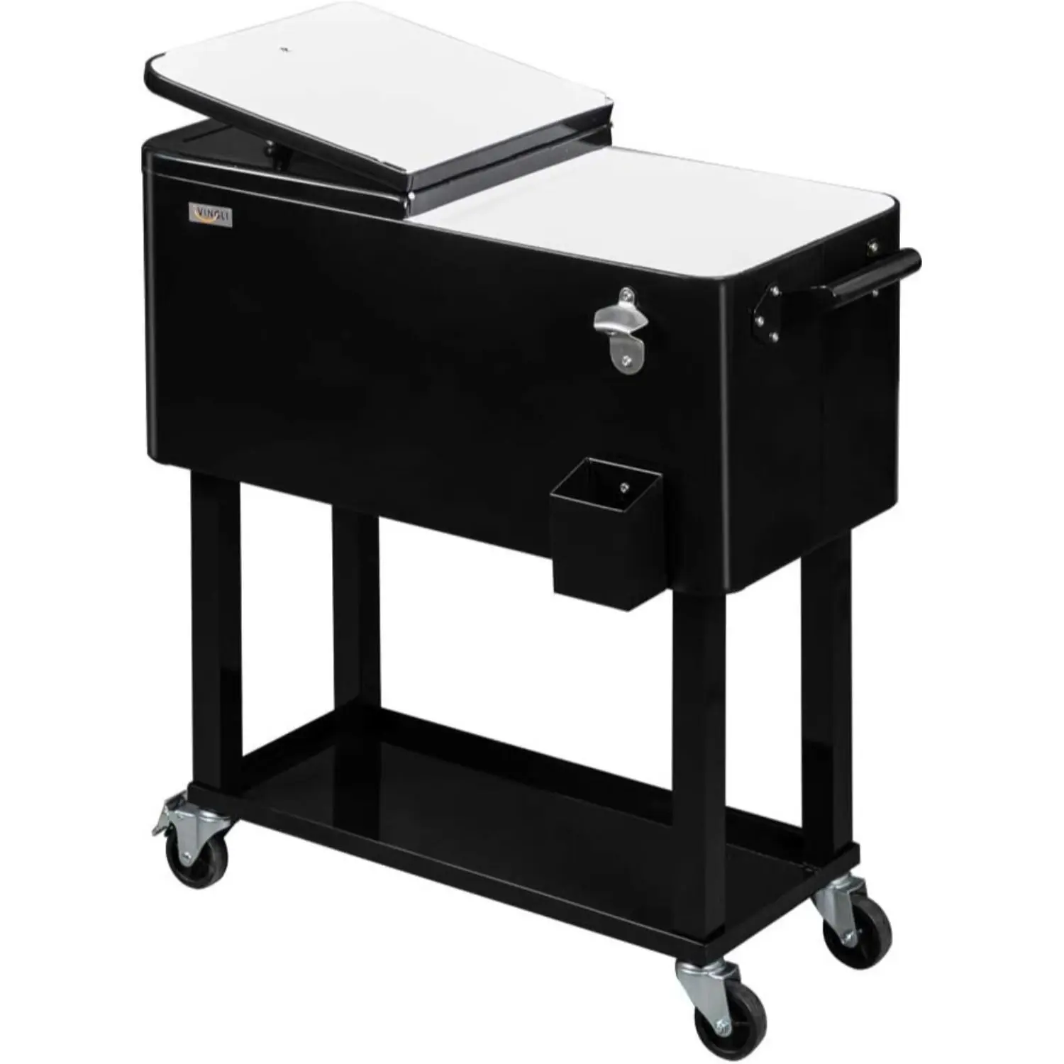 Rolling Patio Party Cooler Cart