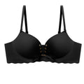 Drawstring Push Up Bra | Instant Cleavage & Anti-Sagging | Add 2 Cups Padded Wireless Strapless Bras Comfort Bra for A B C Cups Womenswear Minimalist Pink