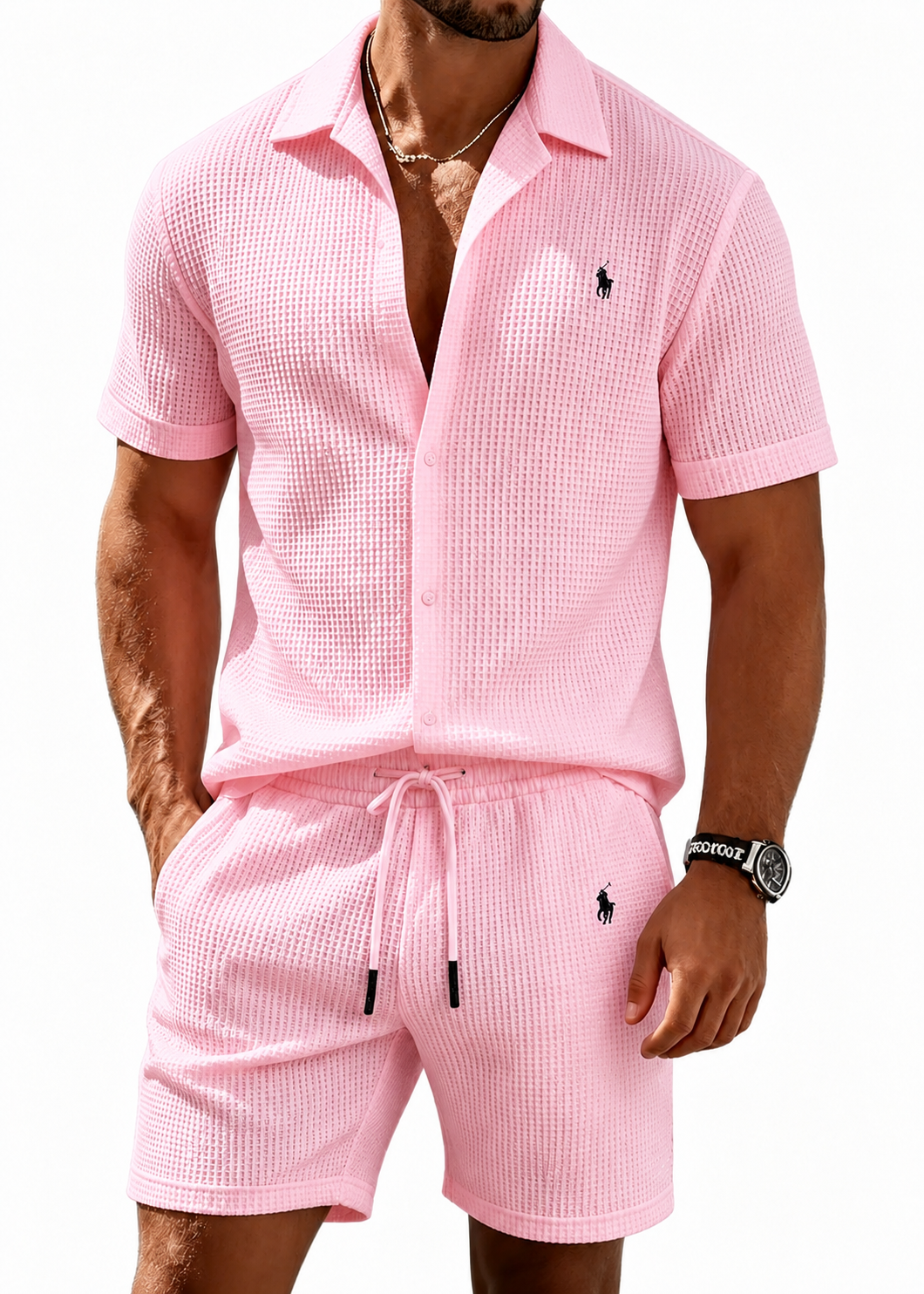 The Waffle-Knit Resort Set