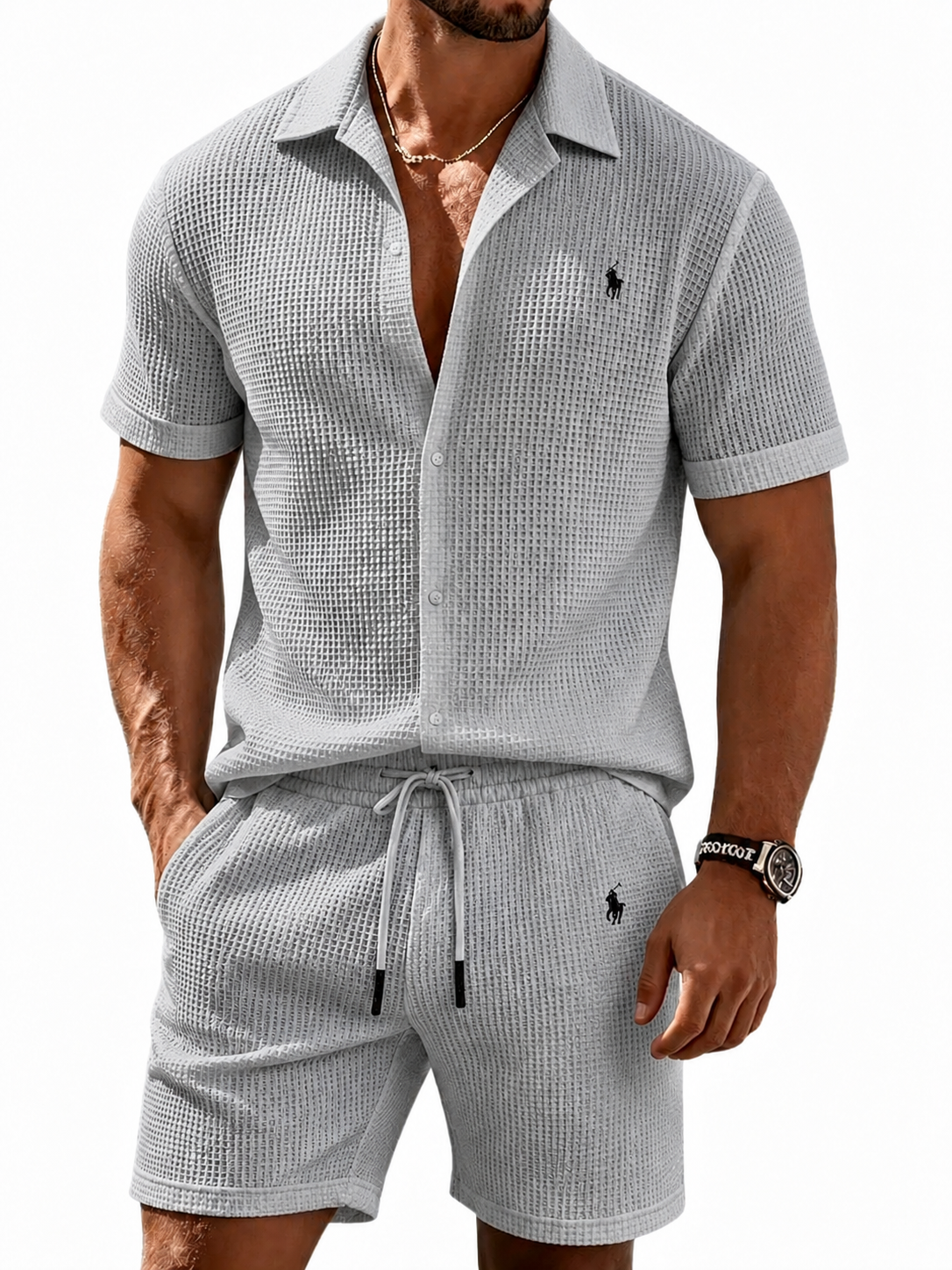 The Waffle-Knit Resort Set