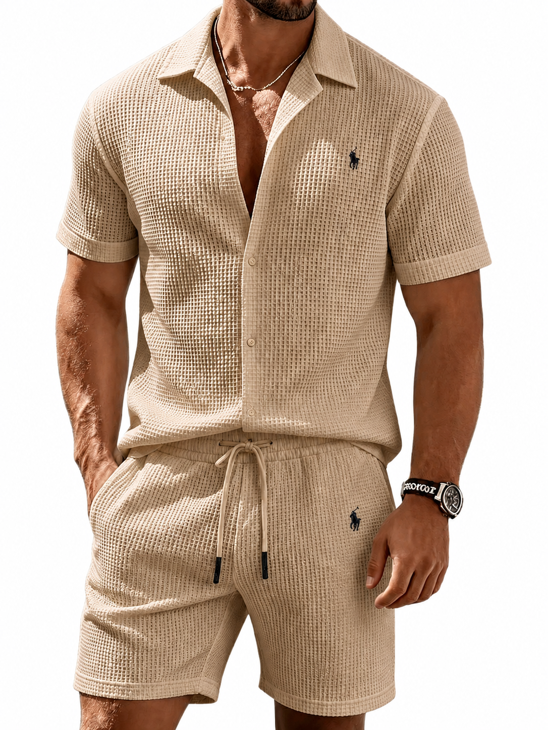 The Waffle-Knit Resort Set