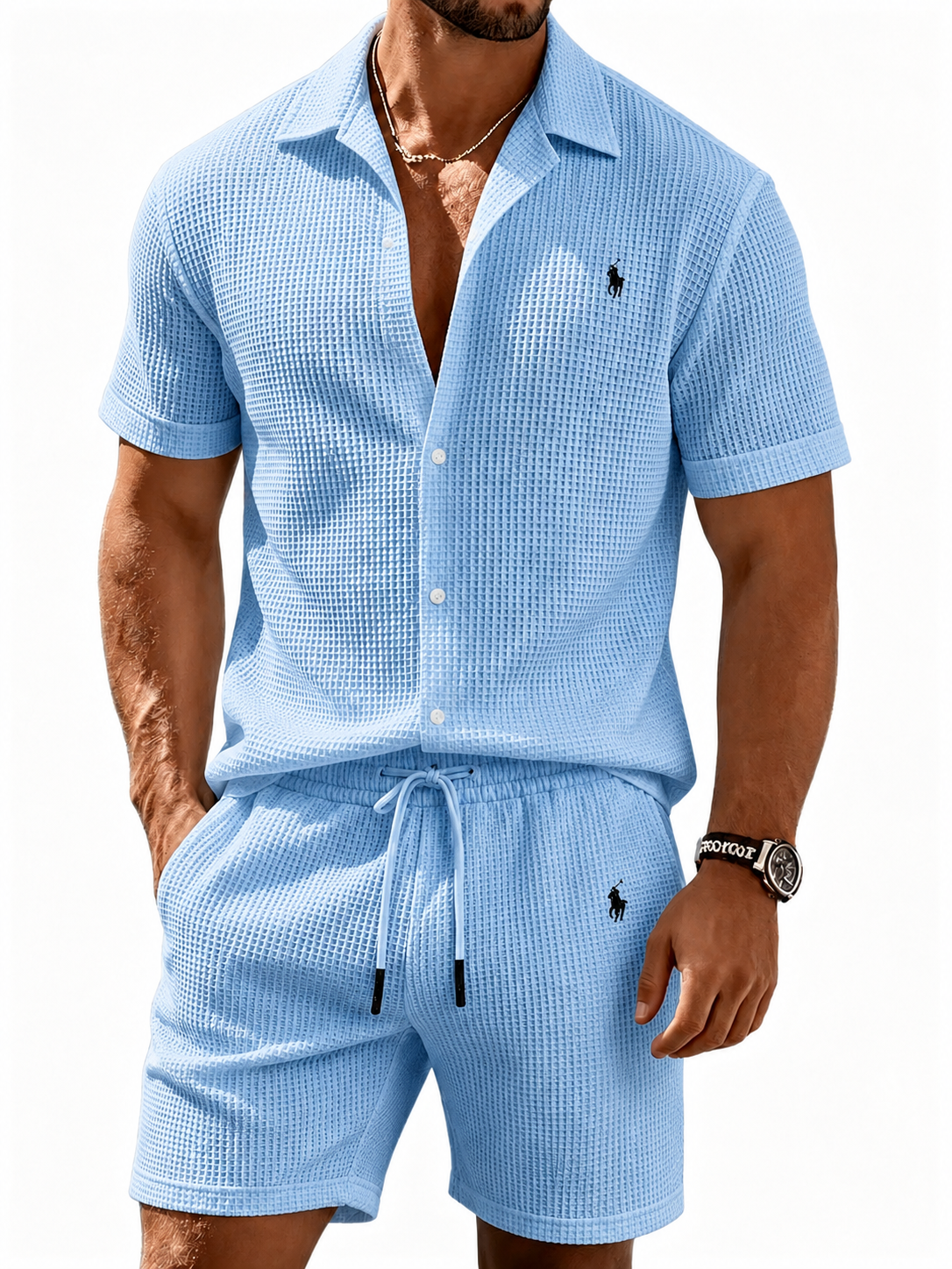 The Waffle-Knit Resort Set