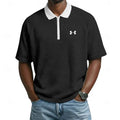Men's Casual Sports Polo T-Shirt with Contrast Details