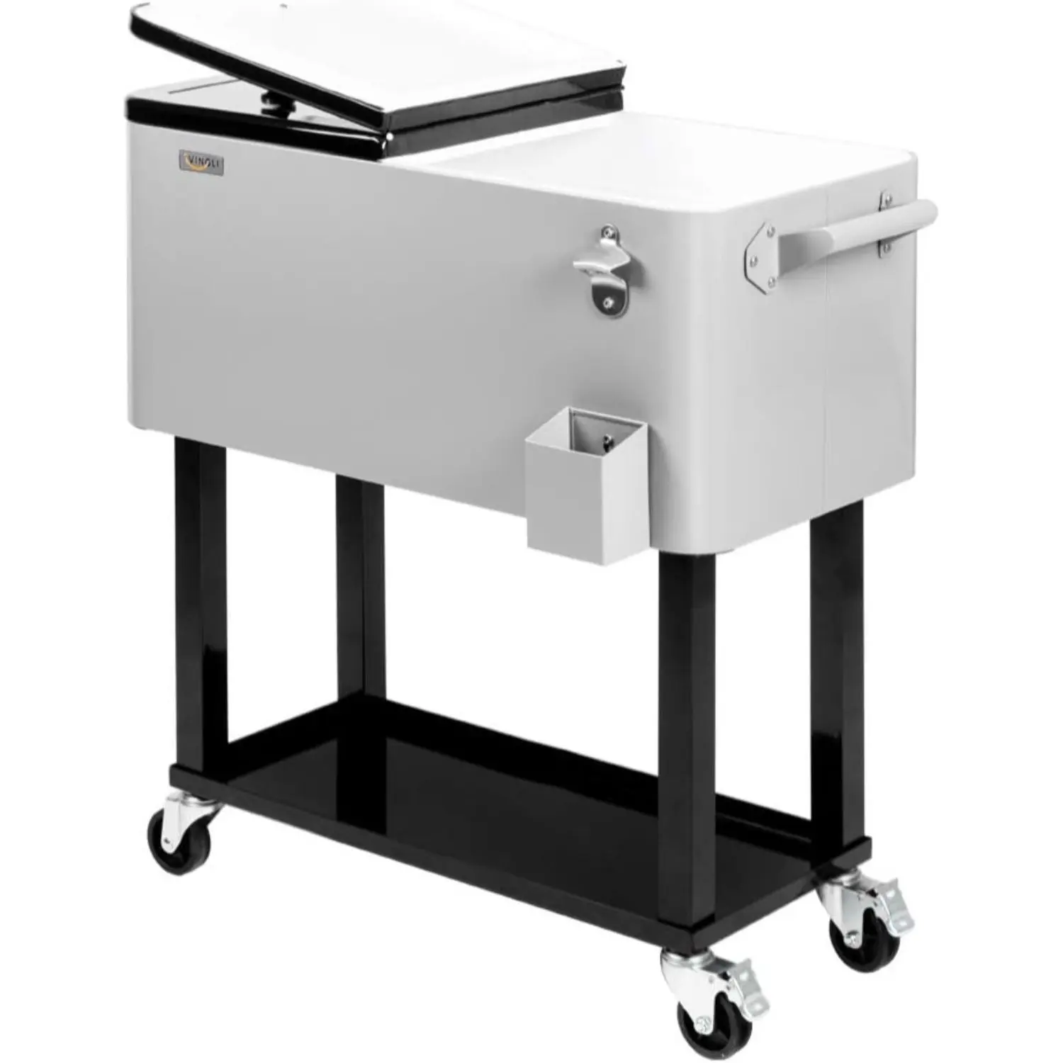Rolling Patio Party Cooler Cart
