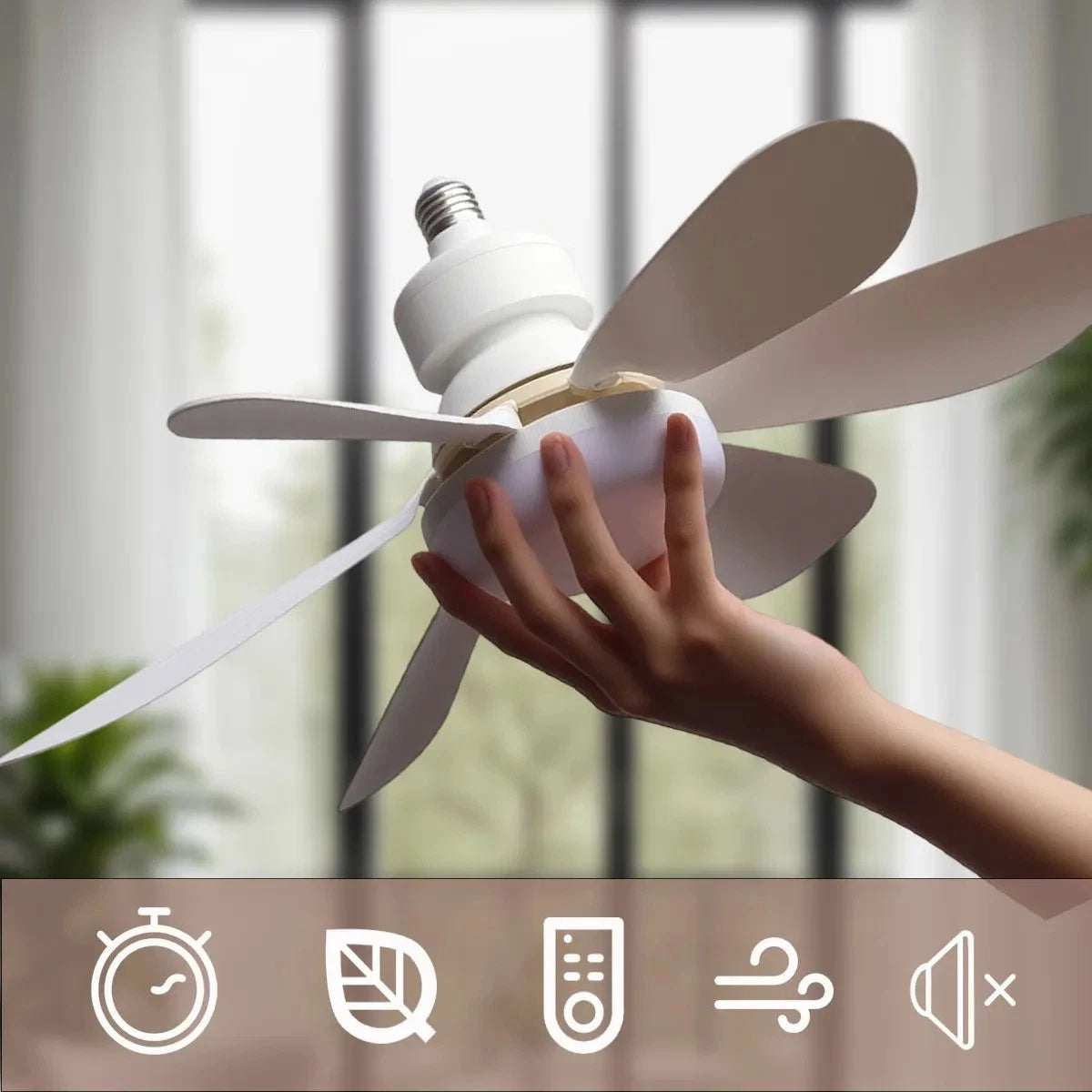QuietGlow LED Ceiling Fan Light