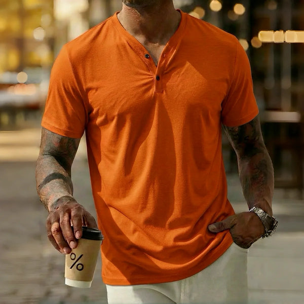 Everyday V-Neck Henley Tee