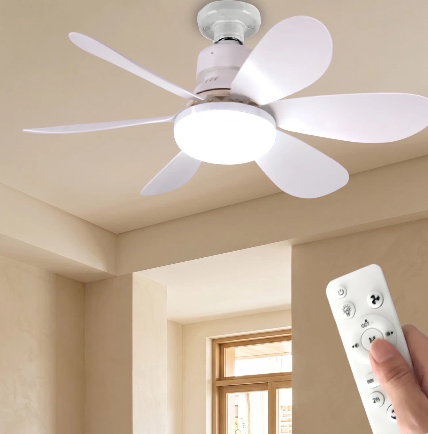 QuietGlow LED Ceiling Fan Light