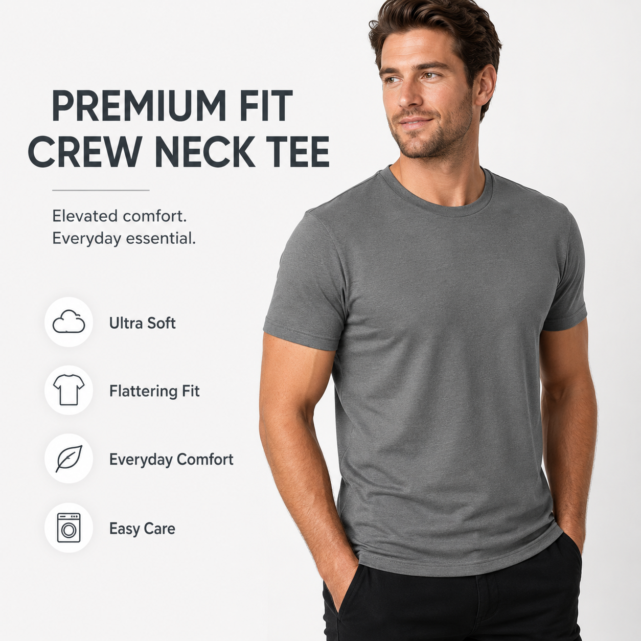 Everyday Cotton Crew Tee